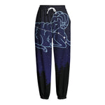 Aries Constellation Print Fleece Lined Knit Pants
