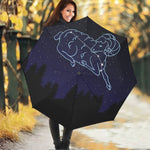 Aries Constellation Print Foldable Umbrella