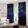 Aries Constellation Print Grommet Curtains