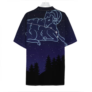 Aries Constellation Print Hawaiian Shirt