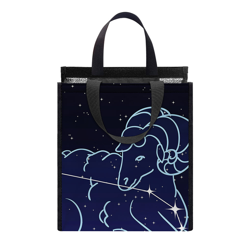 Aries Constellation Print Insulated Lunch Tote