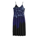 Aries Constellation Print Jersey Midi Cami Dress