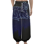 Aries Constellation Print Lantern Pants