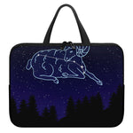 Aries Constellation Print Laptop Sleeve With Handle