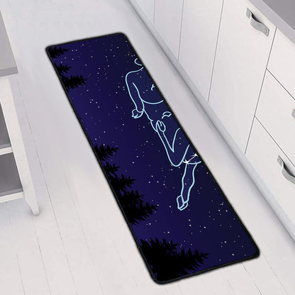 Aries Constellation Print Long Kitchen Mat