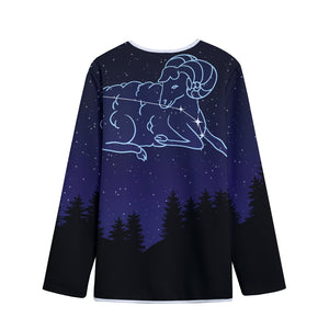 Aries Constellation Print Long Sleeve Short Coat