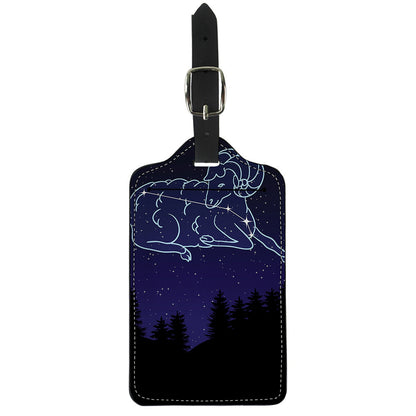 Aries Constellation Print Luggage Tag