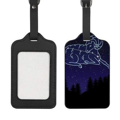 Aries Constellation Print Luggage Tag