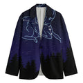 Aries Constellation Print Men's Blazer