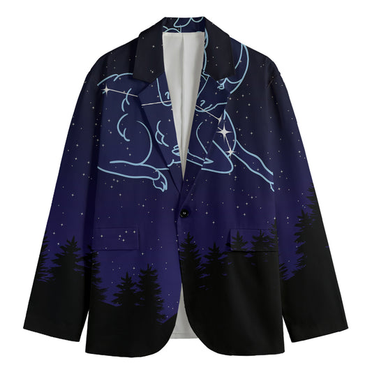 Aries Constellation Print Men's Blazer