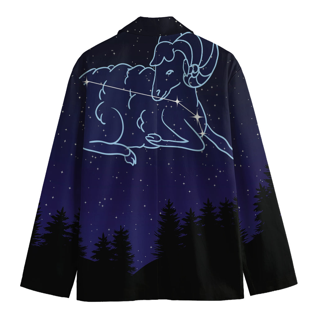 Aries Constellation Print Men's Blazer