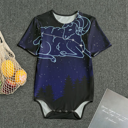 Aries Constellation Print Men's Bodysuit