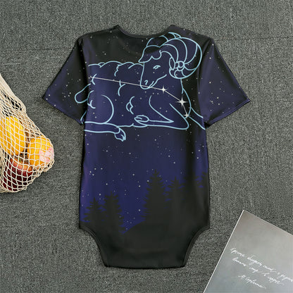 Aries Constellation Print Men's Bodysuit
