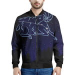 Aries Constellation Print Men's Bomber Jacket