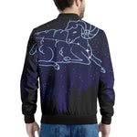 Aries Constellation Print Men's Bomber Jacket