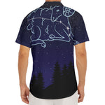 Aries Constellation Print Men's Deep V-Neck Shirt