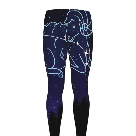 Aries Constellation Print Men's leggings