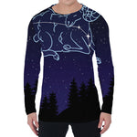 Aries Constellation Print Men's Long Sleeve T-Shirt