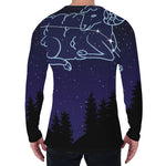 Aries Constellation Print Men's Long Sleeve T-Shirt