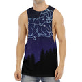 Aries Constellation Print Men's Muscle Tank Top