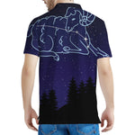 Aries Constellation Print Men's Polo Shirt