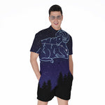 Aries Constellation Print Men's Rompers