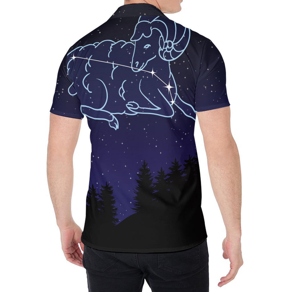 Aries Constellation Print Men's Shirt