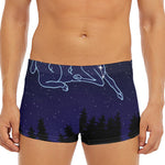 Aries Constellation Print Men's Short Boxer Briefs