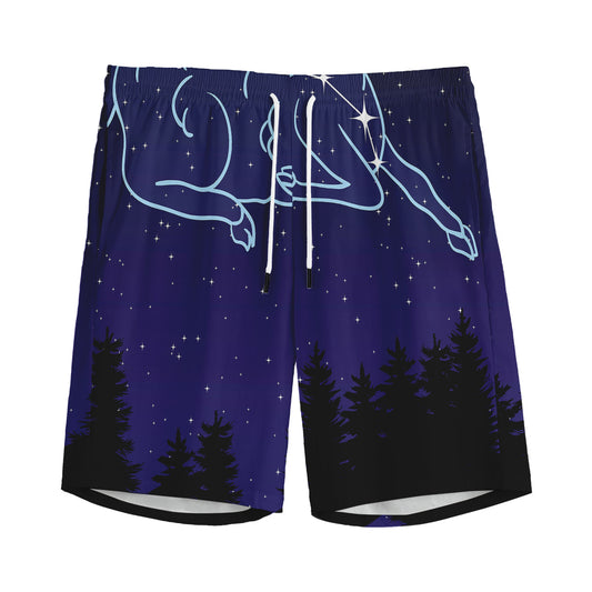 Aries Constellation Print Men's Sports Shorts