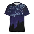 Aries Constellation Print Men's Athletic T-Shirt