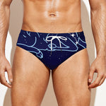 Aries Constellation Print Men's Swim Briefs