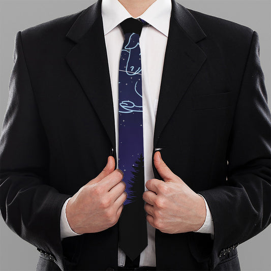 Aries Constellation Print Necktie