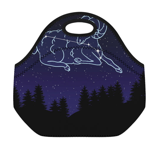 Aries Constellation Print Neoprene Lunch Bag