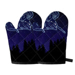 Aries Constellation Print Oven Mitts