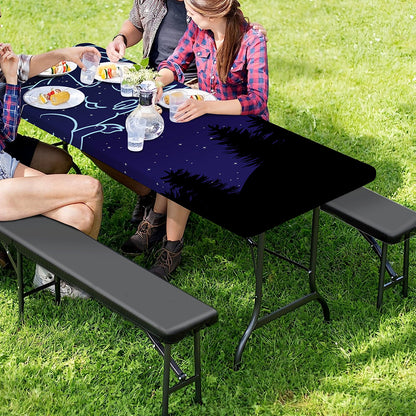 Aries Constellation Print Picnic Table Cover