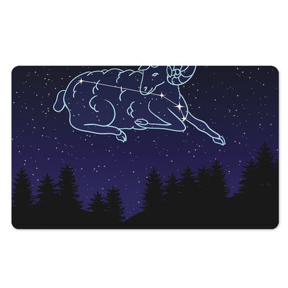 Aries Constellation Print Polyester Doormat
