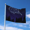 Aries Constellation Print Polyester Flag