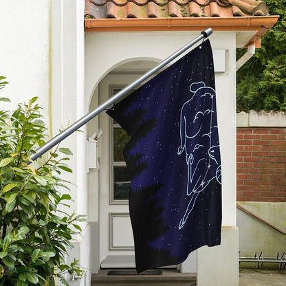 Aries Constellation Print Polyester Flag