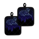 Aries Constellation Print Pot Holders