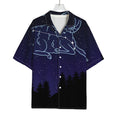 Aries Constellation Print Rayon Hawaiian Shirt