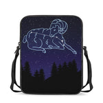 Aries Constellation Print Rectangular Crossbody Bag