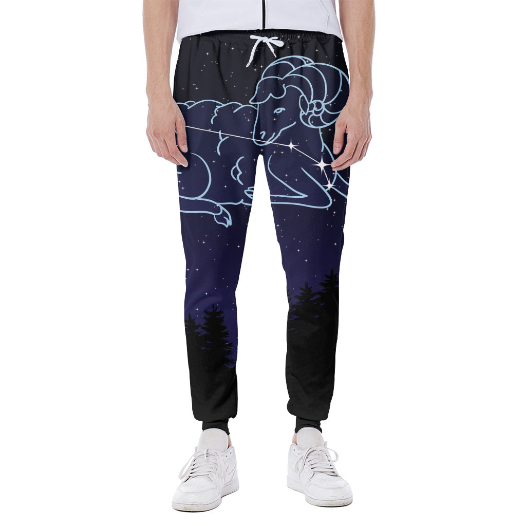 Aries Constellation Print Scuba Joggers