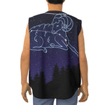 Aries Constellation Print Sleeveless Baseball Jersey