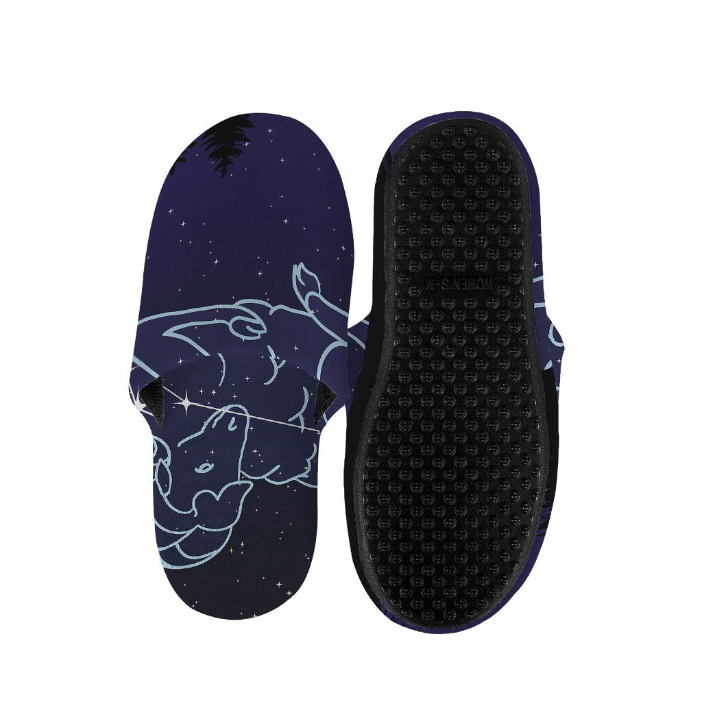 Aries Constellation Print Slippers