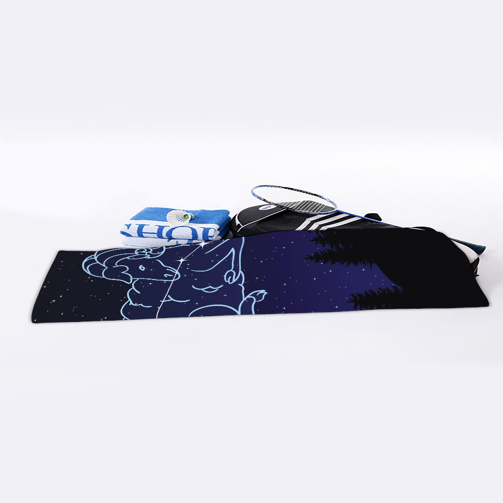 Aries Constellation Print Sports Towel