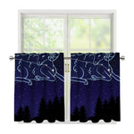 Aries Constellation Print Tier Curtains