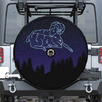 Aries Constellation Print Tire Cover With Camera Hole