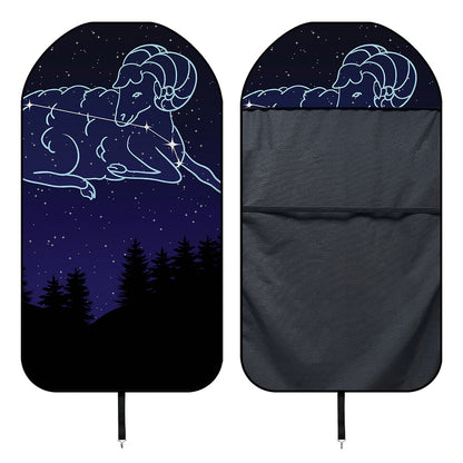 Aries Constellation Print Waterproof Car Seat Cover