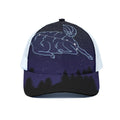 Aries Constellation Print White Mesh Trucker Hat