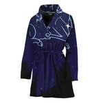 Aries Constellation Print Women's Bathrobe